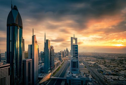 Dubai Skyline sunset