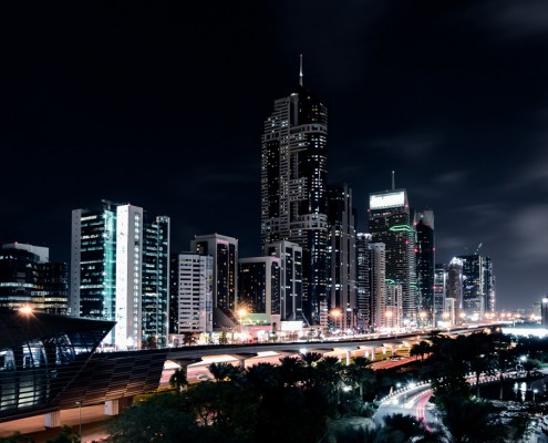 Dubai at night